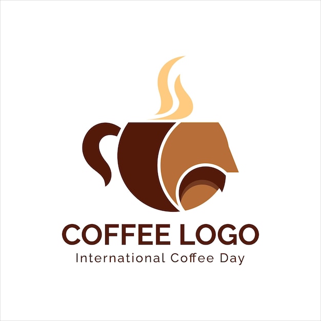 Elemento de logotipo de café de vector libre y accesorios de café arte vectorial Ilustración