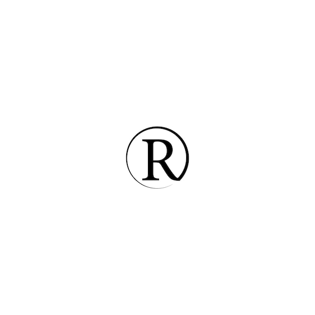 Vector elemento del logotipo r