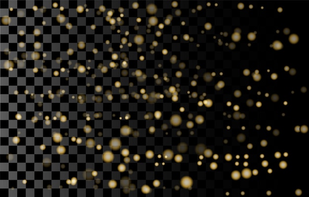 Elemento de luz borroso abstracto que se puede usar para la decoración de la portada o el fondo Bokeh dorado brillante