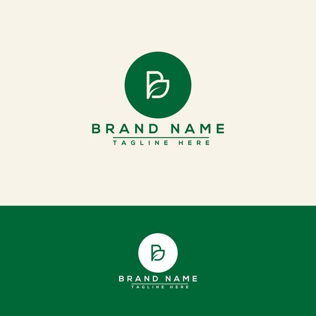 Elemento de marca gráfico vectorial de plantilla de diseño de logotipo B.
