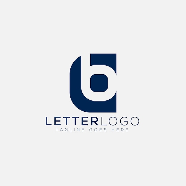 Elemento de marca de gráfico vectorial de plantilla de diseño de logotipo BC