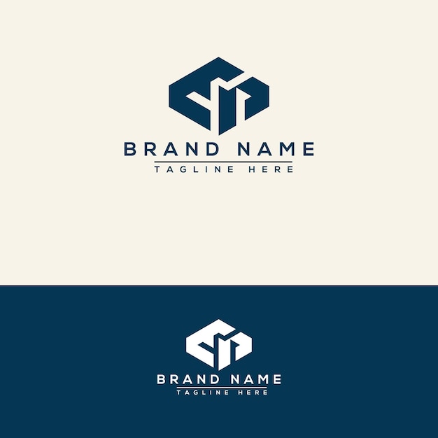 Elemento de marca gráfico vectorial de plantilla de diseño de logotipo EP.