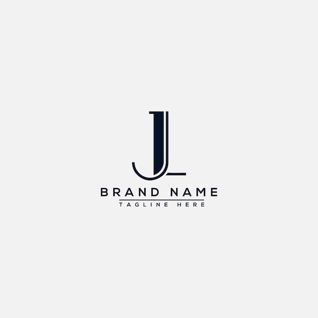 Elemento de marca de gráfico vectorial de plantilla de diseño de logotipo JL