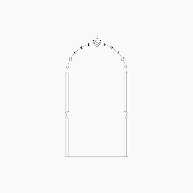 Elemento de marco de arco Celestial Monoline