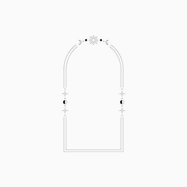 Elemento de marco de arco Celestial Monoline