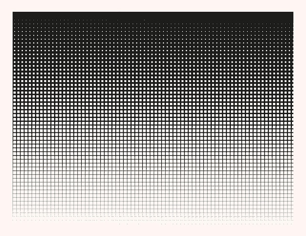 Elemento de medio tono Patrón de medio tono geométrico abstracto Puntos de medio tono Grunge vectorial