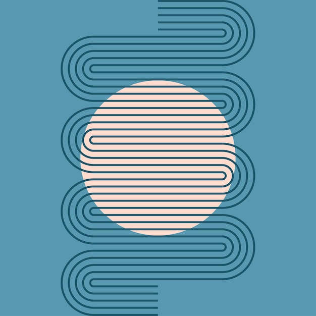Elemento minimalista del puente del arco del arco iris del boho para el diseño