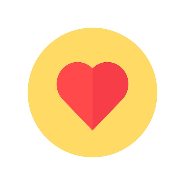 Elemento de negocio del icono del corazón