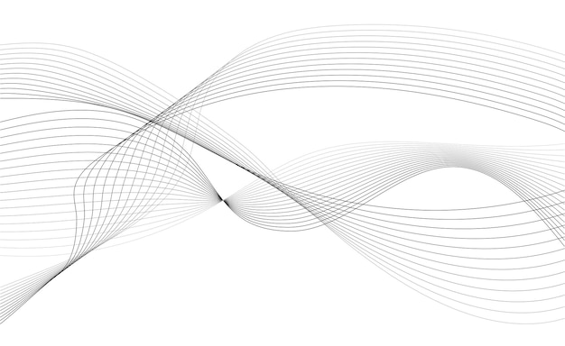 Elemento de onda abstracta para diseño de ecualizador de pista de frecuencia digital línea estilizada vect de fondo de arte