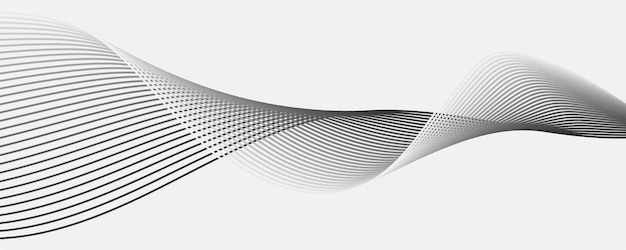Elemento de onda abstracto para el diseño Ecualizador de pista de frecuencia digital Fondo de arte de línea estilizada