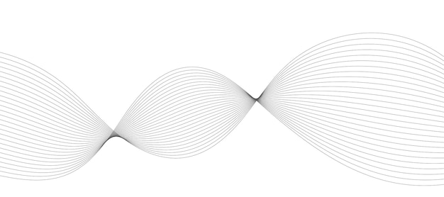 Elemento de onda abstracto para el diseño Ecualizador de pista de frecuencia digital Fondo de arte de línea estilizada