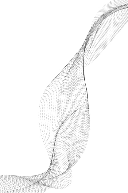 Elemento de onda abstracto para el diseño Ecualizador de pista de frecuencia digital Fondo de arte de línea estilizada
