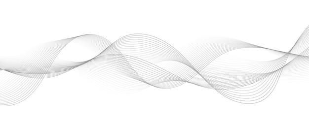 Elemento de onda abstracto para el diseño Ecualizador de pista de frecuencia digital Fondo de arte de línea estilizada