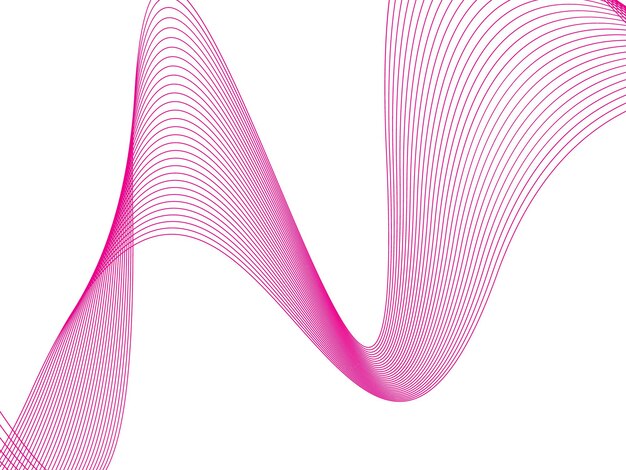 Elemento de onda abstracto para el diseño. Fondo de arte de línea estilizada. Vector