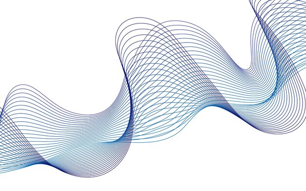 Elemento de onda vectorial abstracto para el diseño Dinámica de movimiento suave Ilustración vectorial EPS 10