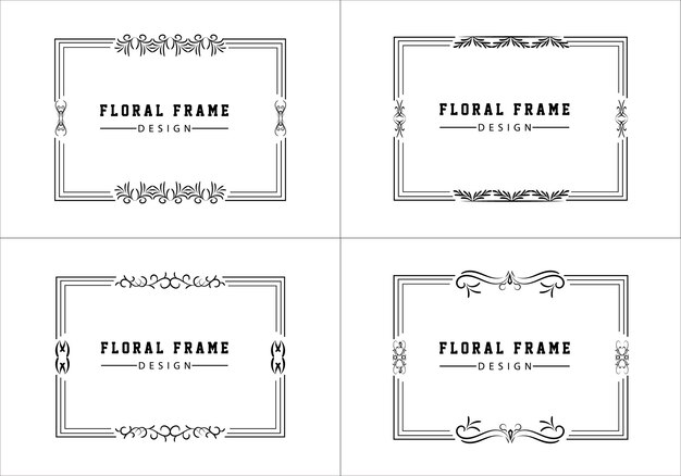 Elemento ornamental decorativo vintage para tarjeta de invitación de diseño