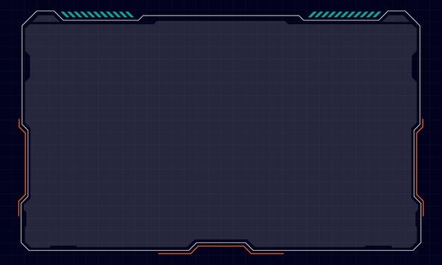 Elemento de pantalla de interfaz de usuario futurista hud