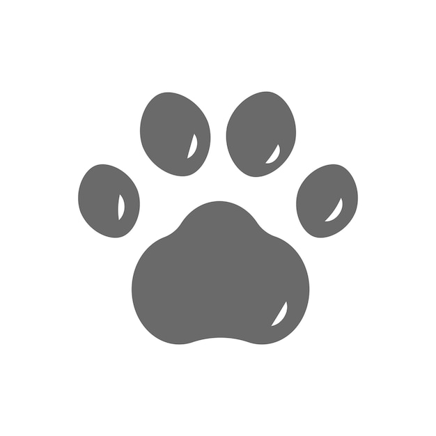 Elemento de pata de vector Pata de gato lindo, pata de mascota