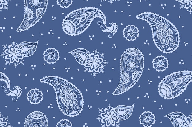 Elemento de patrón sin costuras de flor vectorial textura elegante para fondos lujo clásico adorno floral pasado de moda textura sin costuras para fondos de pantalla envoltura textil