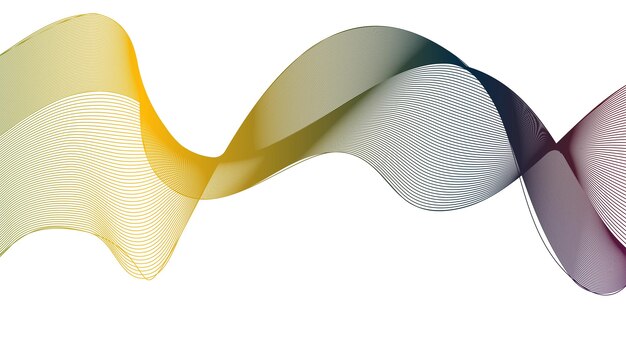 Elemento de patrón Moiré con un degradado de onda moderno y colorido para proyectos creativos en blanco aislado