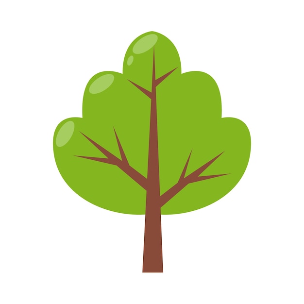 Elemento plano del árbol