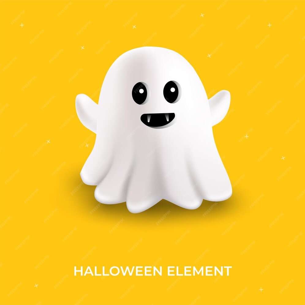 Elemento plano de halloween con estilo espeluznante Vector Premium