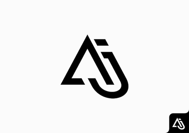 elemento de plantilla de diseño de icono de letra AJ JA logo