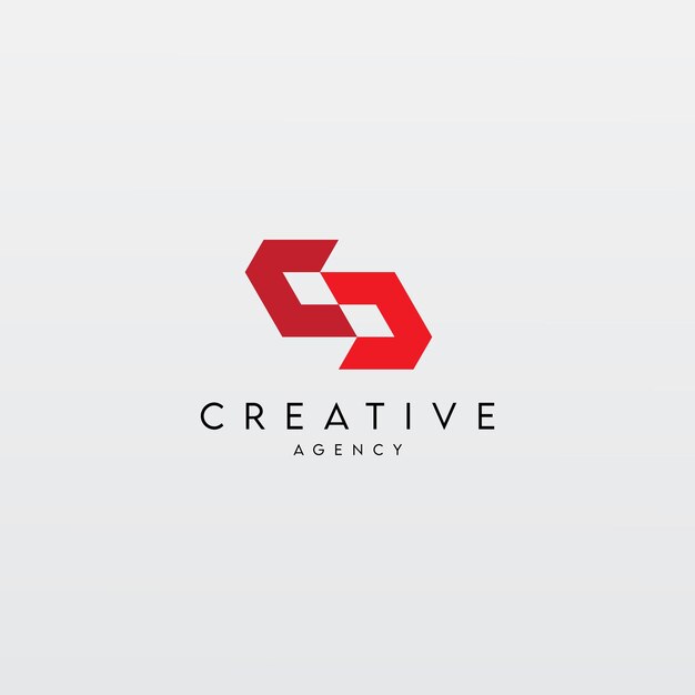 Elemento de plantilla de diseño de icono de logotipo de letra inicial S.