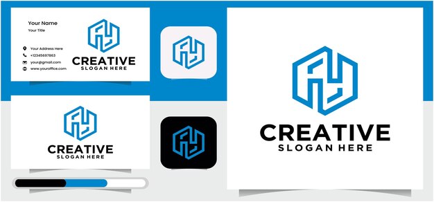 Elemento de plantilla de diseño de icono de logotipo de letra N monograma minimalista creativo Colección de logotipos de letra N