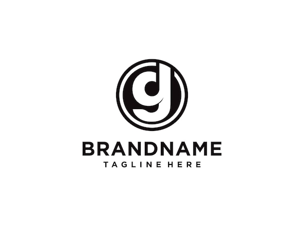 Elemento de plantilla de diseño de logotipo de forma moderna letra G