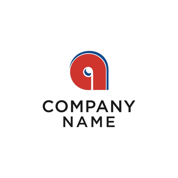 Elemento de plantilla de diseño de logotipo de icono de letra A
