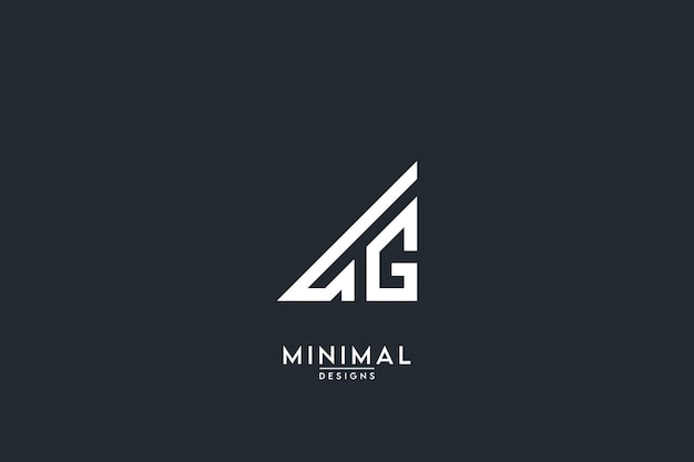 Elemento de plantilla de vector de diseño de logotipo de empresa TG GT TG de letra abstracta