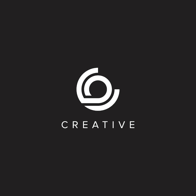Elemento de plantilla de vector de diseño de logotipo de letra inicial OC CO OC