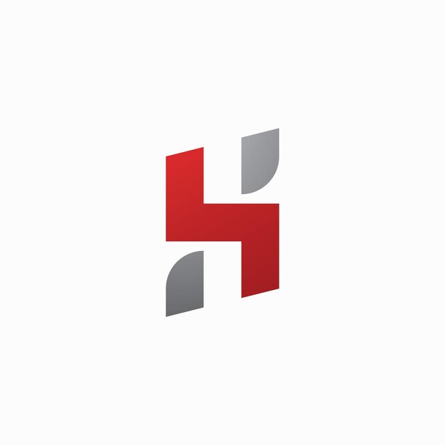 Elemento de plantilla de vector de logotipo de letra H