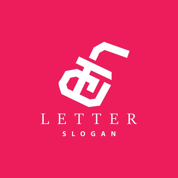 Elemento de plantilla vectorial de icono moderno y de lujo con logotipo de letra FG inicial mínima