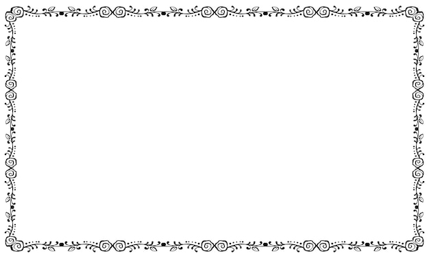 Elemento redondo floral decorativo vectorial sobre fondo blanco