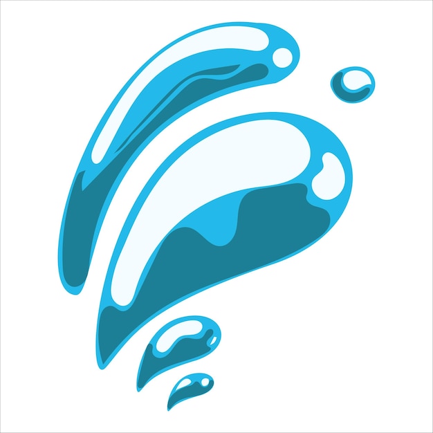 elemento de salpicaduras de agua