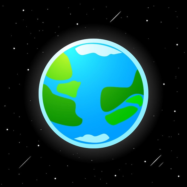 Elemento de vector de dibujos animados de tierra