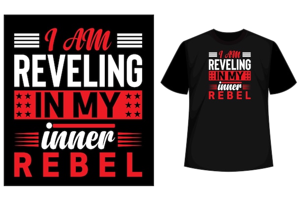 elemento de vector de diseño de camiseta de tipografía creativa, plantilla de diseño de camiseta de ilustración gráfica