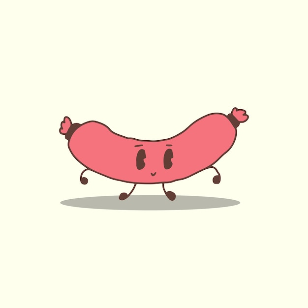 ELEMENTO DE VECTOR DE DISEÑO DE DESAYUNO DE CARÁCTER LINDO DIBUJO A MANO