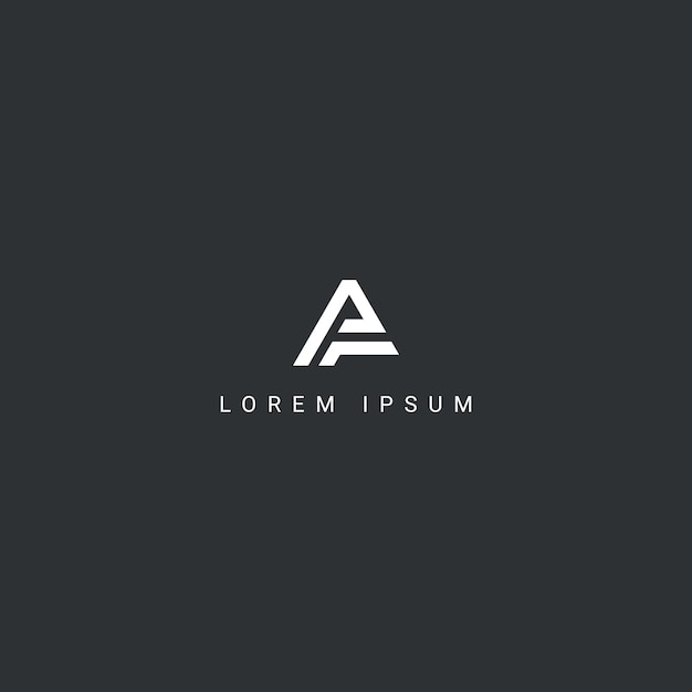 Elemento de vector de diseño de icono de monograma de logotipo AF FA único creativo excepcional