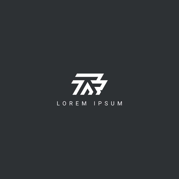 Elemento de vector de diseño de icono de monograma de logotipo TR RT único creativo excepcional