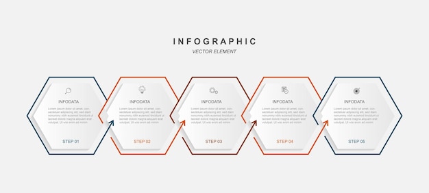 Elemento de vector de infografía