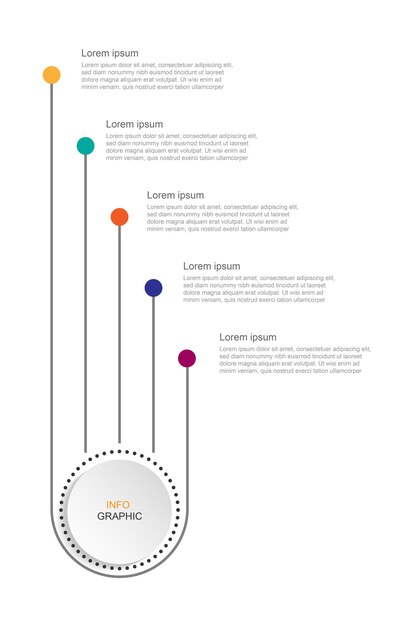 Elemento de vector de infografía