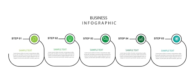 Elemento de vector de infografía