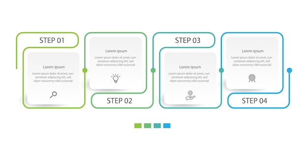 Elemento de vector infográfico de plantilla de diseño moderno