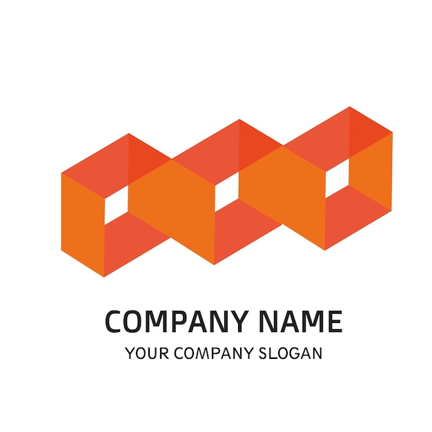 Elemento de vector de logo de Square Company