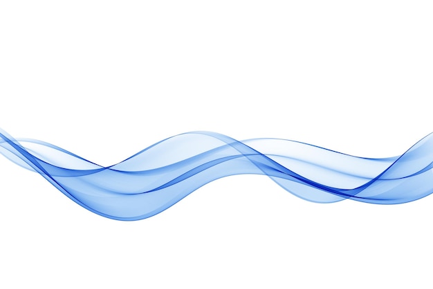 Elemento de vector de onda con líneas azules abstractas para banner de sitio web y folleto ilustración de movimiento de flujo de curva diseño de fondo moderno