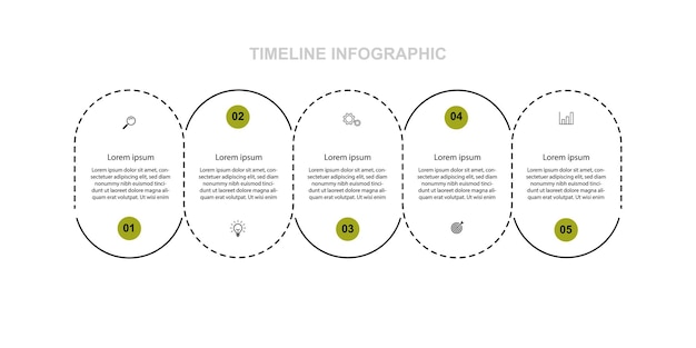 Elemento de vector de plantilla de infografía