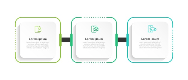 Elemento de vector de plantilla de infografía